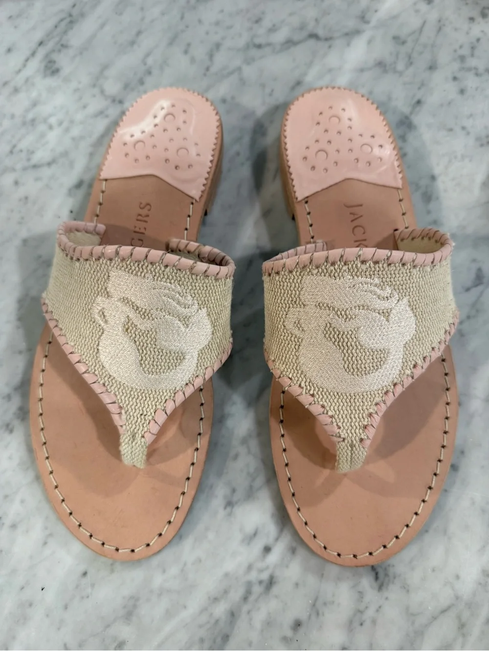 Jack Rogers | Spartina Mermaid Embroidered Sandals